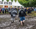 Erstmals in der Geschichte des Metalfestivals verhängten die Verantwortlichen aufgrund tagelangen Starkregens ein Einlassverbot: Rund 50.000 von 85.000 Fans sind vor Ort., Wacken Open Air, 2023 | © laut.de (Fotograf: Désirée Pezzetta)